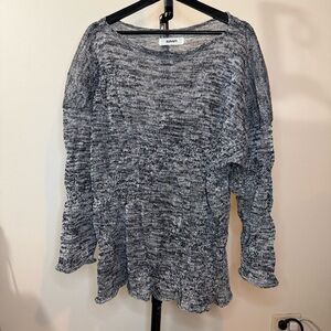 Sulvam Black and White Knit Sweater